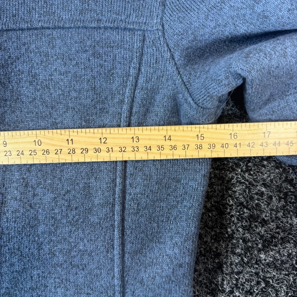 The North Face Womens Crescent Full Zip Sweater Fleece Jacket Blue Heather XS
